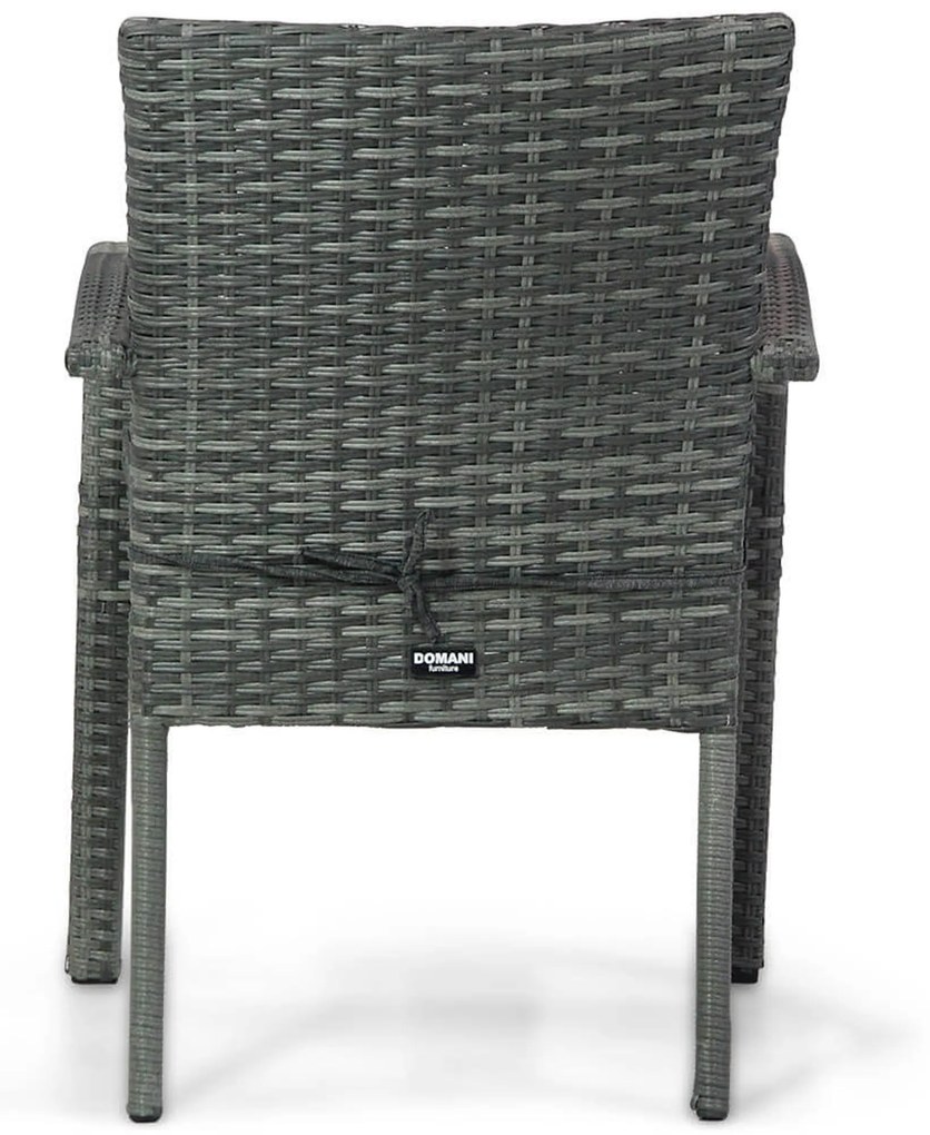 Tuinset 6 personen 217 cm Wicker Grijs Domani Furniture Albergo/Young