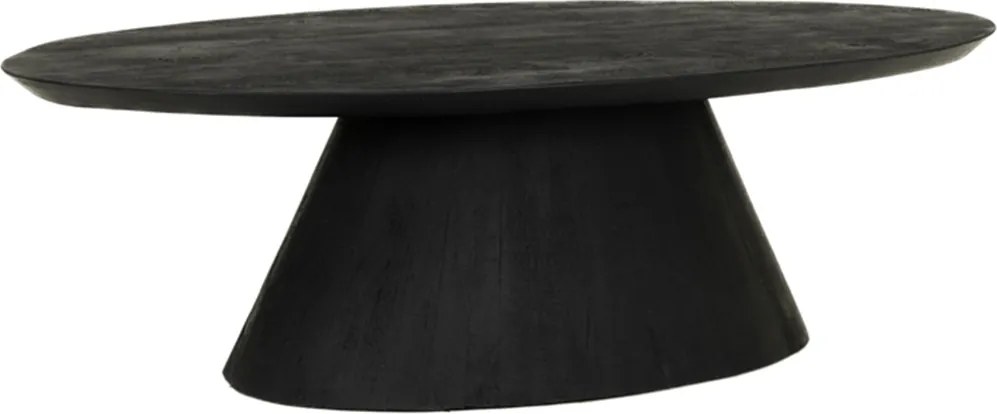 Mangohouten Salontafel Zwart - 135 X 70cm.