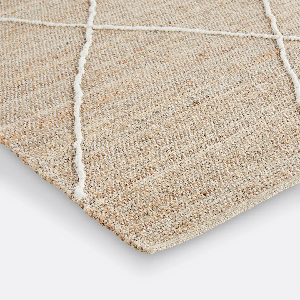 Vloerkleed in jute en katoen, Tospa