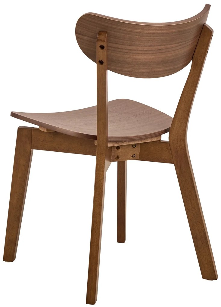 ROXY natuurlijke walnoot - HOUTEN STOEL VOOR WOONKAMER, EETKAMER, KEUKEN, RETRO