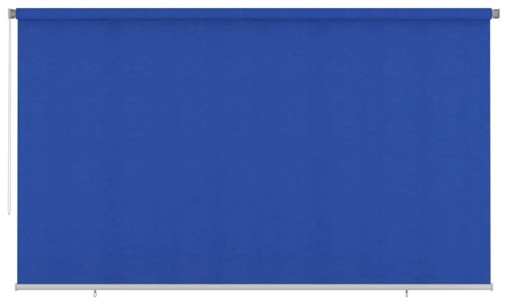 vidaXL Rolgordijn voor buiten 400x230 cm HDPE blauw