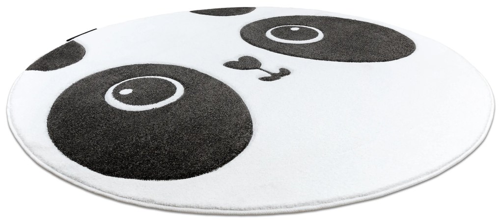 Tapijt PETIT PANDA ROND wit