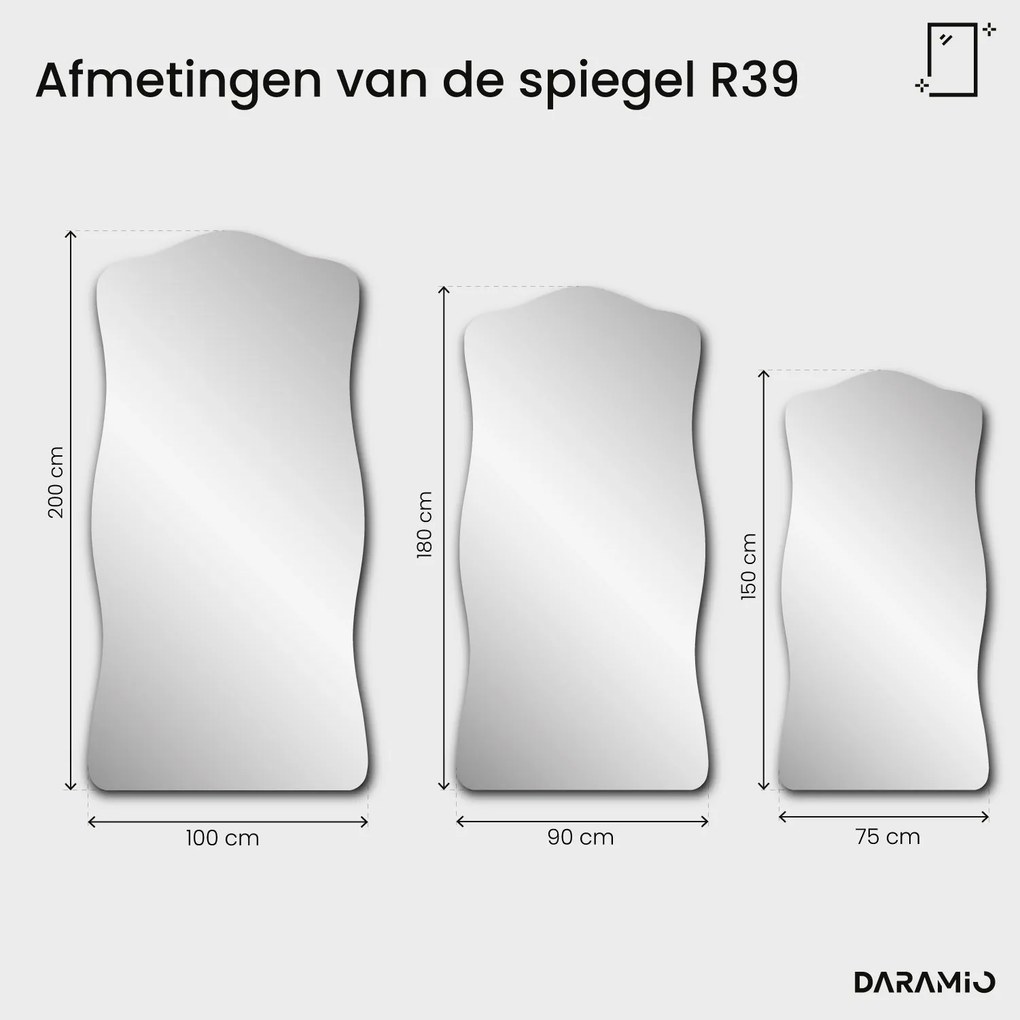 Spiegel met antieke uitstraling en patina – Pure Collection R39