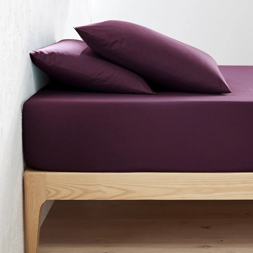 Hoeslaken in bio perkalkatoen Scenario