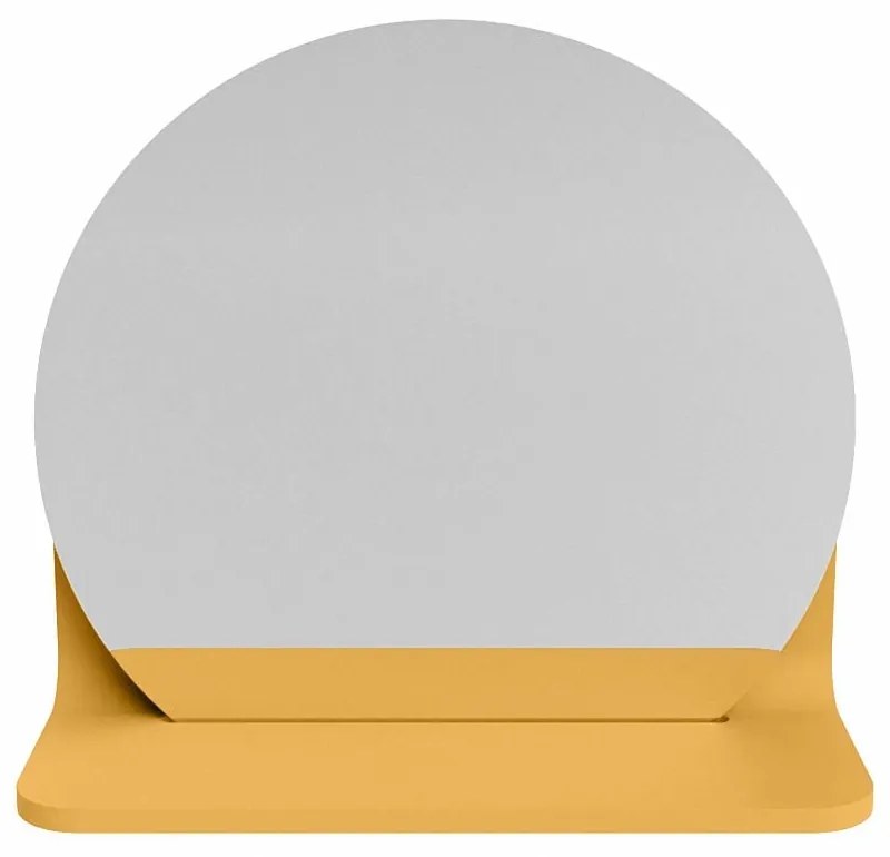 Mondiaz Spot spiegel rond Ø30cm met planchet ocher