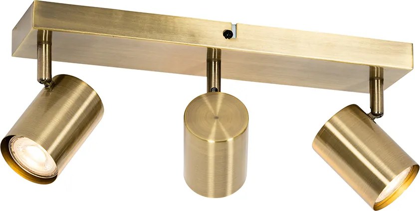 Smart plafondspot brons 3-lichts draai- en kantelbaar incl. Wifi GU10 50mm - Jeana