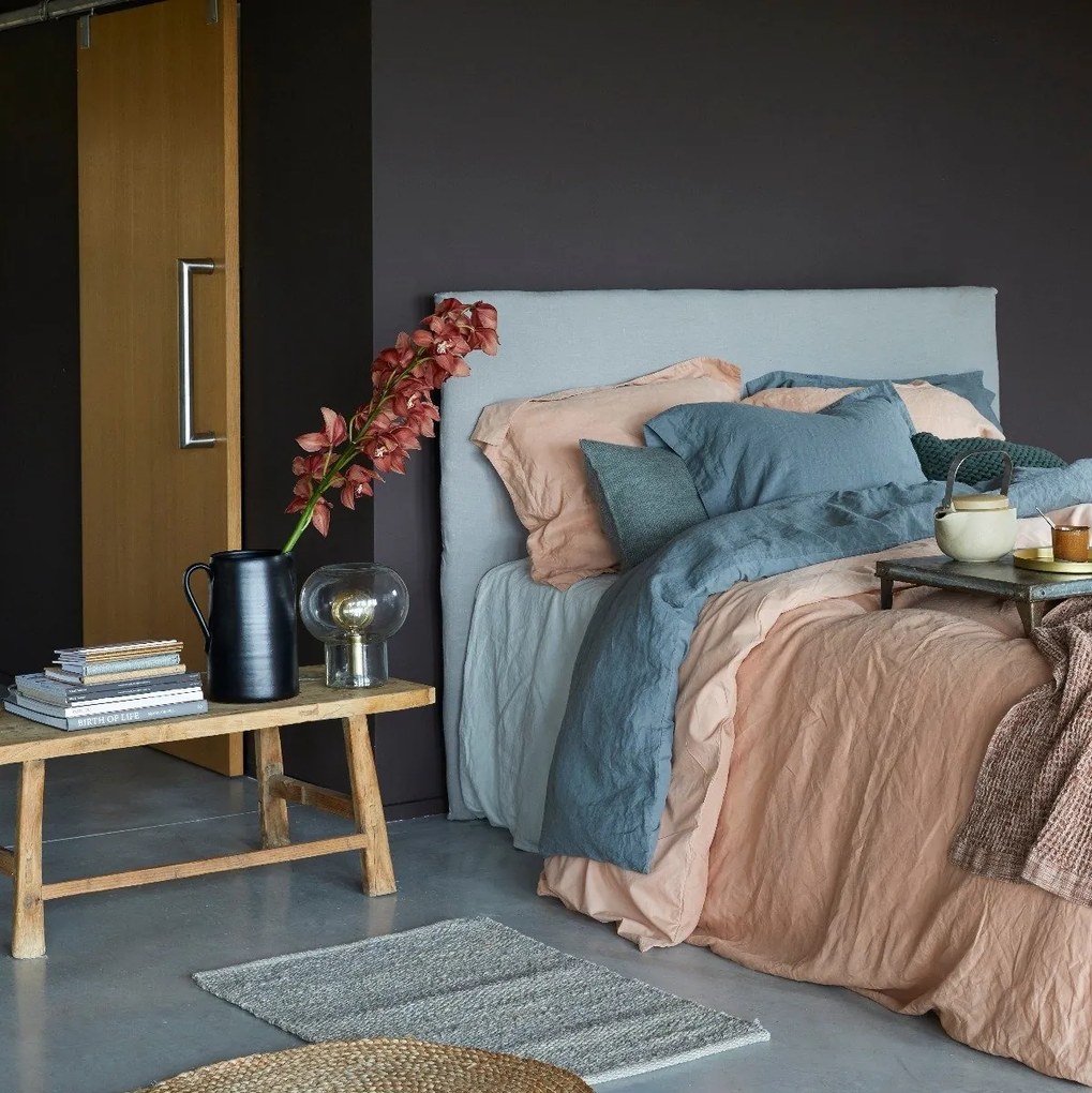 House in Style | Remy Copper Dekbedovertrekset set 140-220 cm + (1) 60-70 cm koper dekbedovertreksets voorkant linnen 192 | NADUVI outlet