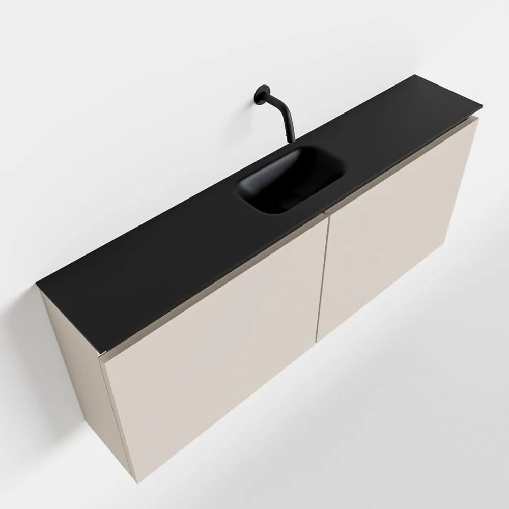 Mondiaz Ture 120cm toiletmeubel linen met wastafel urban midden geen kraangat