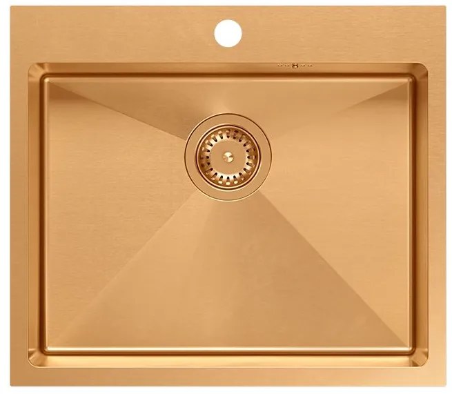 Stalen spoelbak RUSSEL 110 Copper