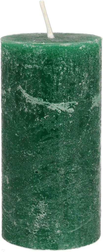 Kaars, groen jungle, 6x12 cm