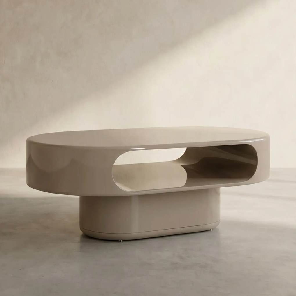 Kare Design Groove Beige Retro Salontafel - 100 X 60cm.