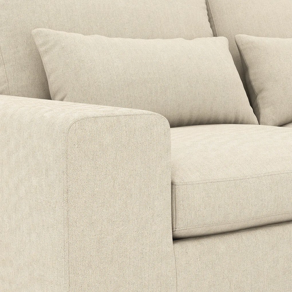 Katoen/linnen hoekbank, Comfort Bultex®, Odessa