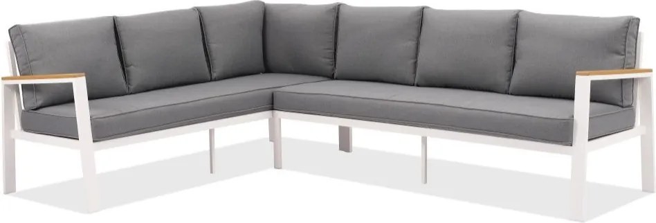 Zakintos Corner 5 aluminium kit wit Tuinpunt