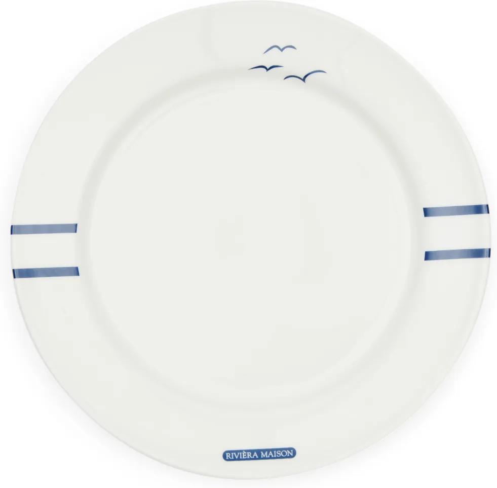 Rivièra Maison - Sylt Breakfast Plate - Kleur: wit