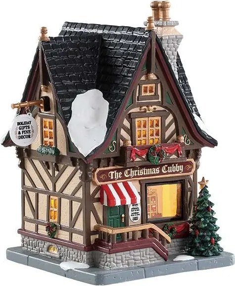 Lemax - 'The Christmas Cubby' - Verlicht gebouw - Exclusief adapter