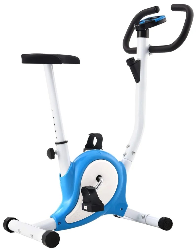 vidaXL Hometrainer met bandweerstand blauw