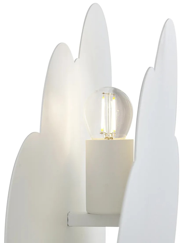 Kinder wandlamp wit wolk met zon - Cloudy