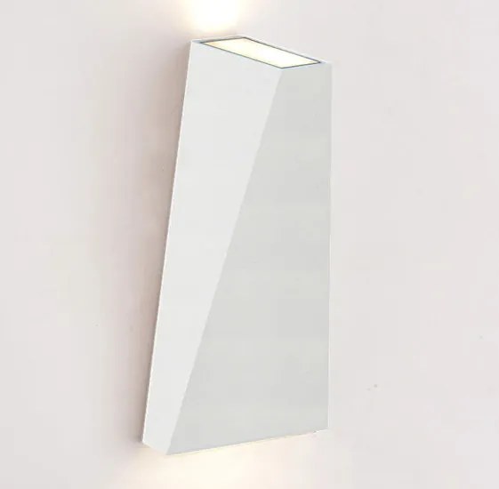 LED Wandlamp 10W Driehoek Warm Wit, Wit