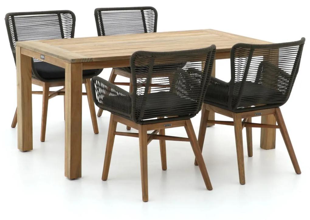 Intenso Variano/ROUGH-S 160cm dining tuinset 5-delig