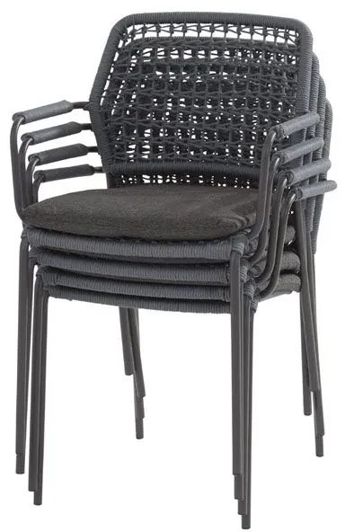 Taste by 4 Seasons Barista tuinset blauw met Basso tuintafel met teak blad 240 x 100 cm * Sale * Tuinset houtkleur weerbestendig
