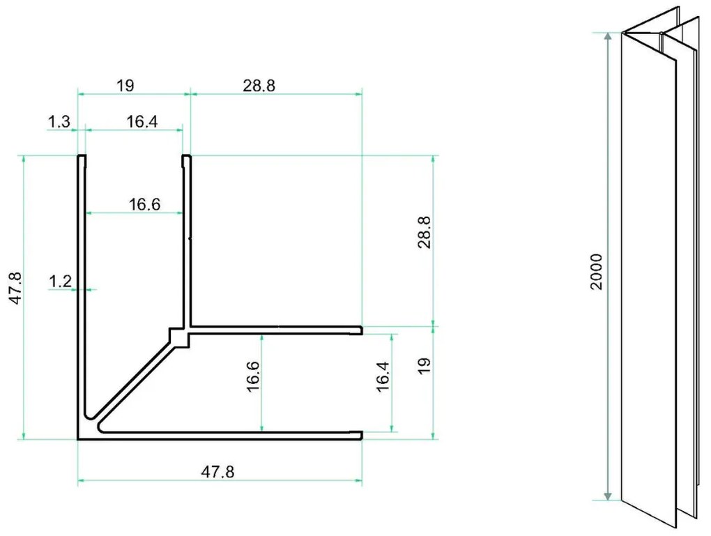 Mueller Skyline douchecabine 110x100 met nisdeur mat zwart 5-vlaks anti-kalk