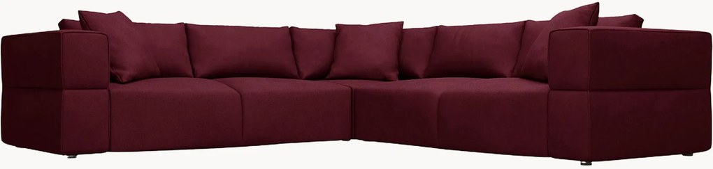 Omkeerbare chenille hoekbank Esther (5-zits)