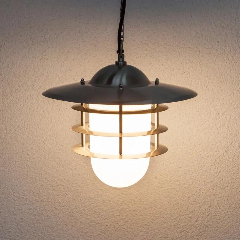 Decoratieve buitenhanglamp Mian, roestvrij staal - lampen-24