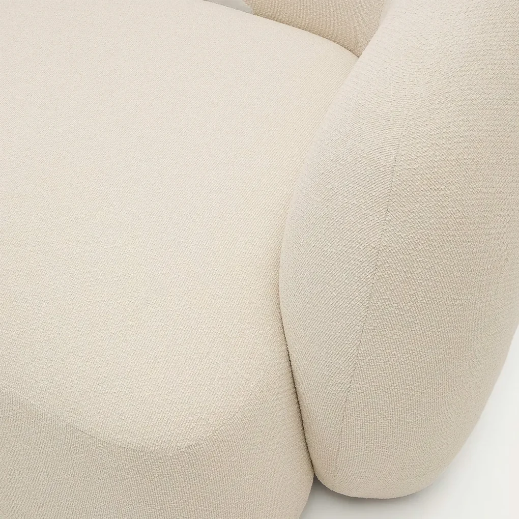 Kave Home Martina Hoekbank Ecru Organisch Design 230 Cm CL Links