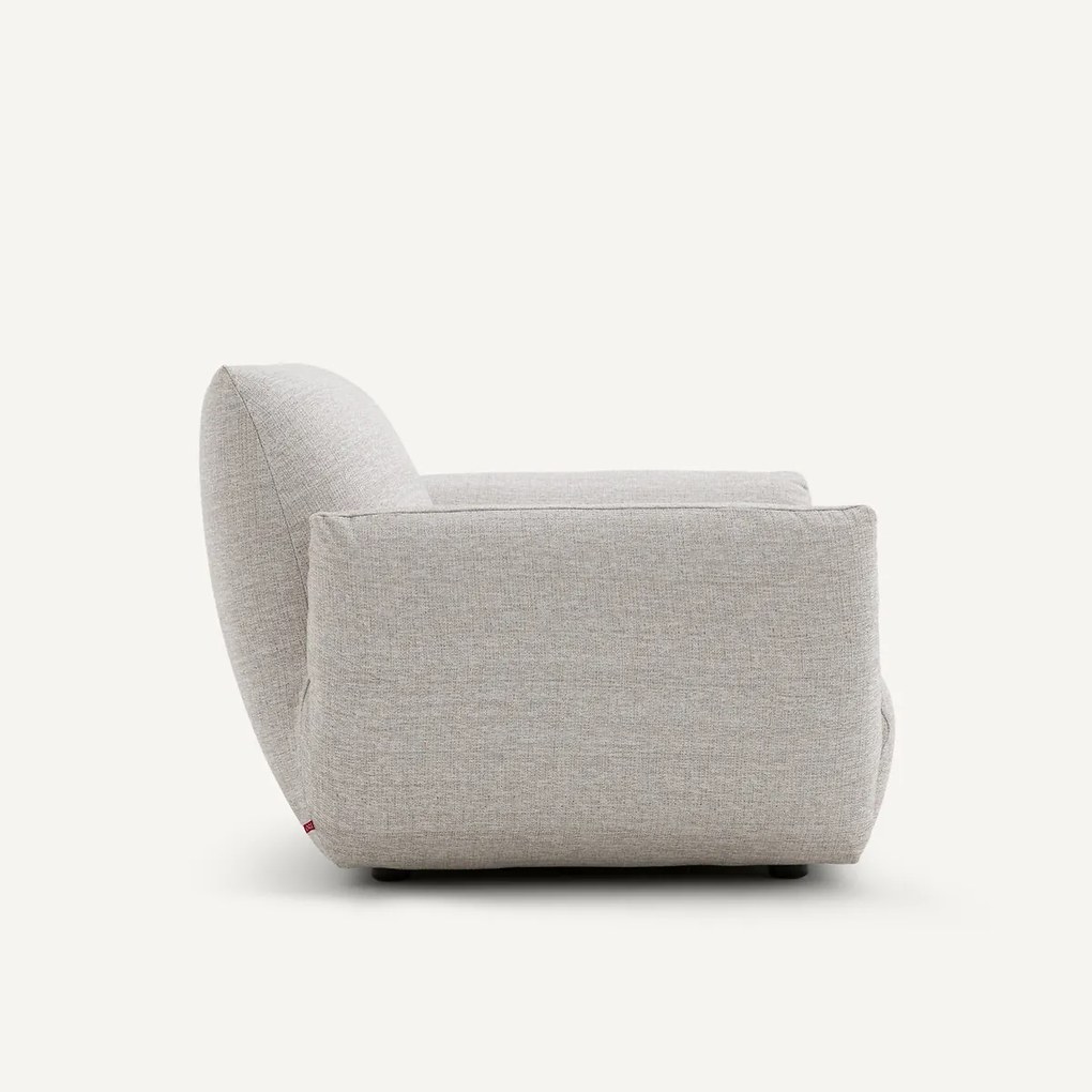 Fauteuil in jaspé stof, Spogano