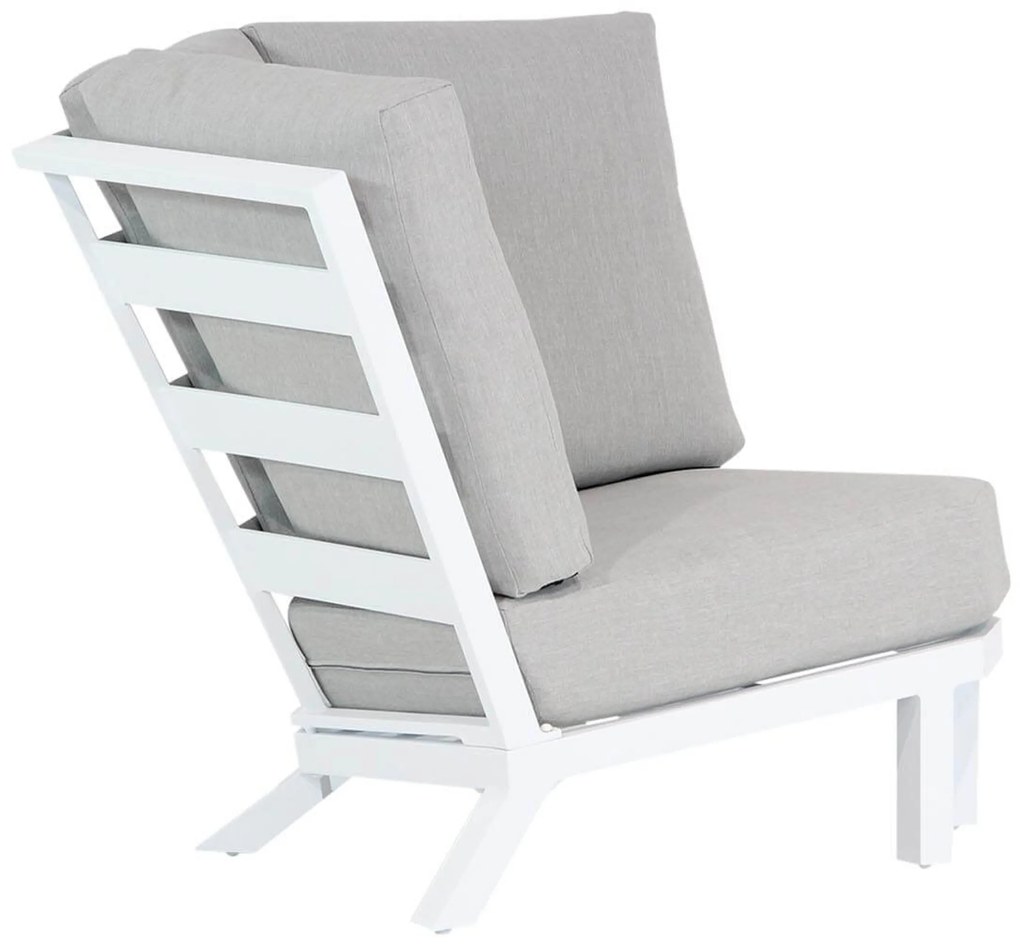 Hoek loungeset 6 personen Aluminium Wit Santika Furniture Santika Cinta