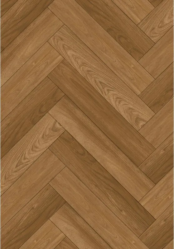 Mexen Overland Park vinylpanelen visgraat 570 x 95 mm LVT Dryback 2,5 mm, ondergrond 4 V-voeg, Jatoba