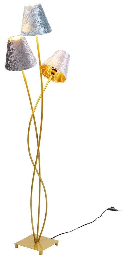 Kare Design Flexible Moderne Vloerlamp Velvet Brass