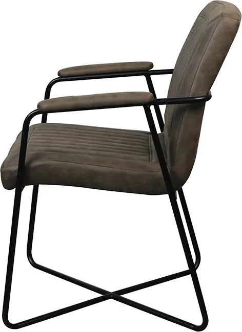 Eetkamerstoel - Henry - lederlook Soft groen