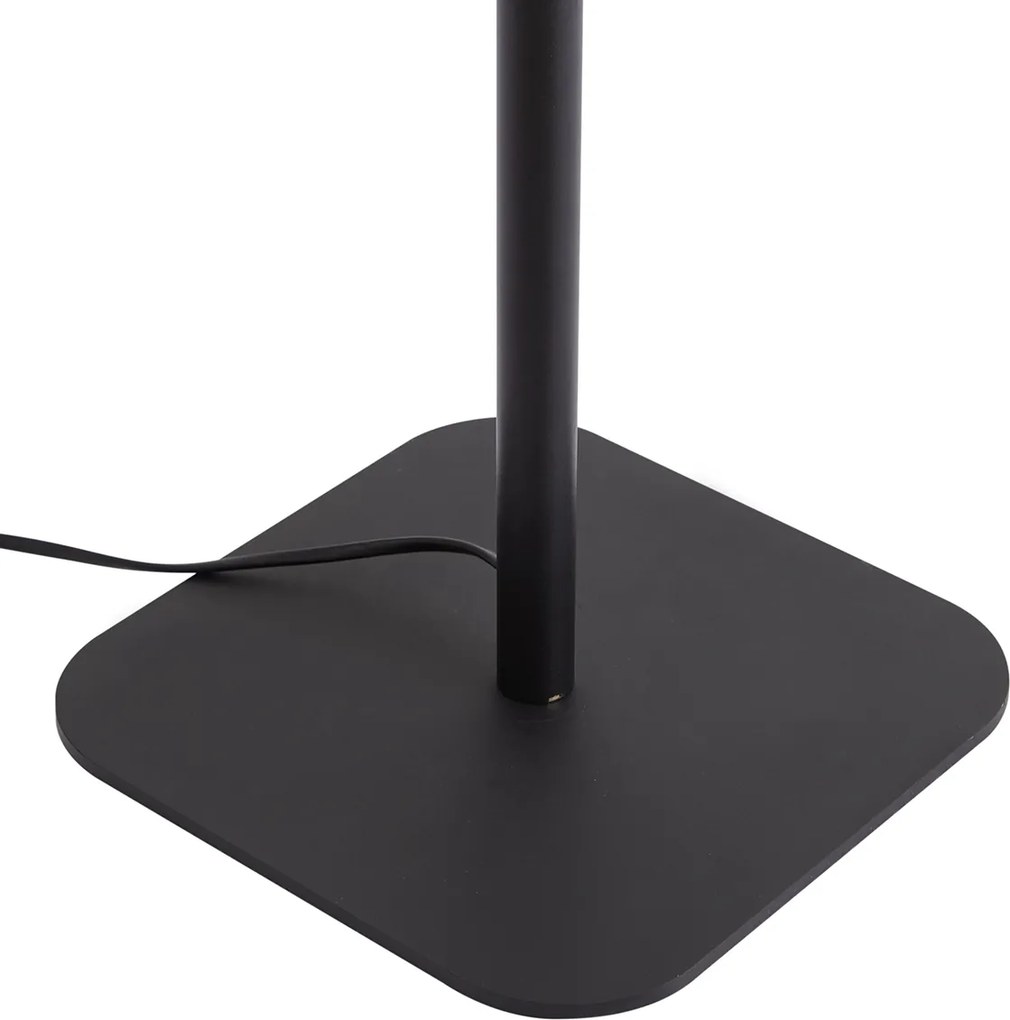 Moderne vloerlamp zwart incl. LED dimbaar - Divana