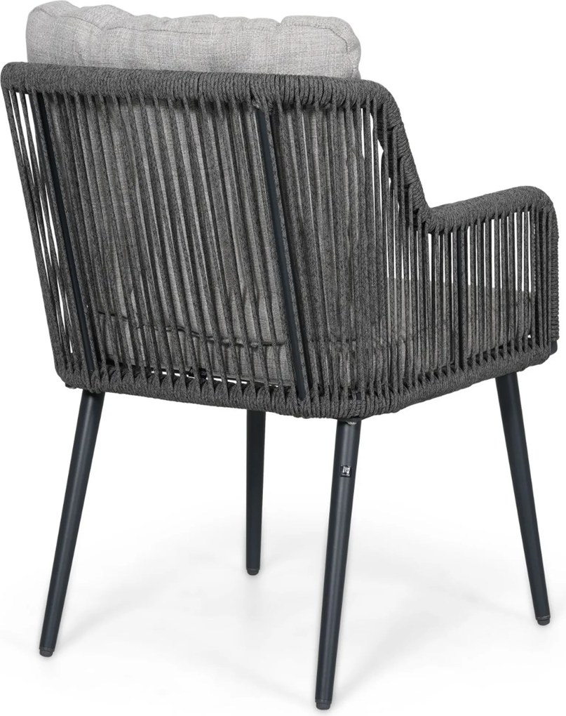 Tuinset 6 personen 240 cm Rope Grijs Lifestyle Garden Furniture Tivoli/Voyage