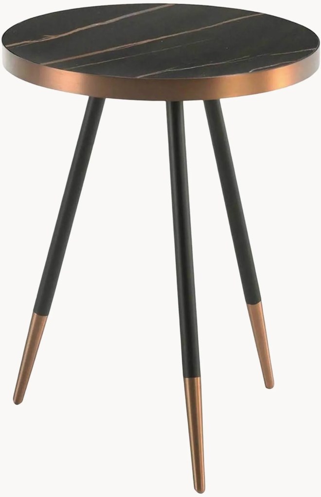 Ronde bijzettafel Circe met marmerlook tafelblad