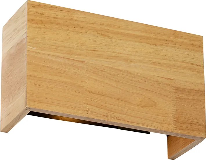 Smart wandlamp eiken hout 24 cm incl. Wifi G9 - Otan