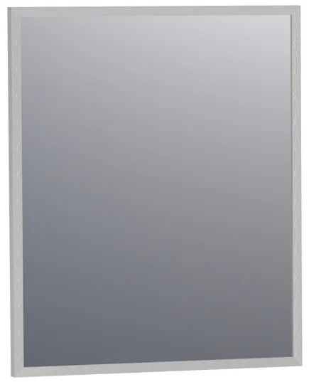 BRAUER Onyx spiegel - 60x70cm - rechthoekig - aluminium-kleurig geborsteld frame SP-ON60RHA