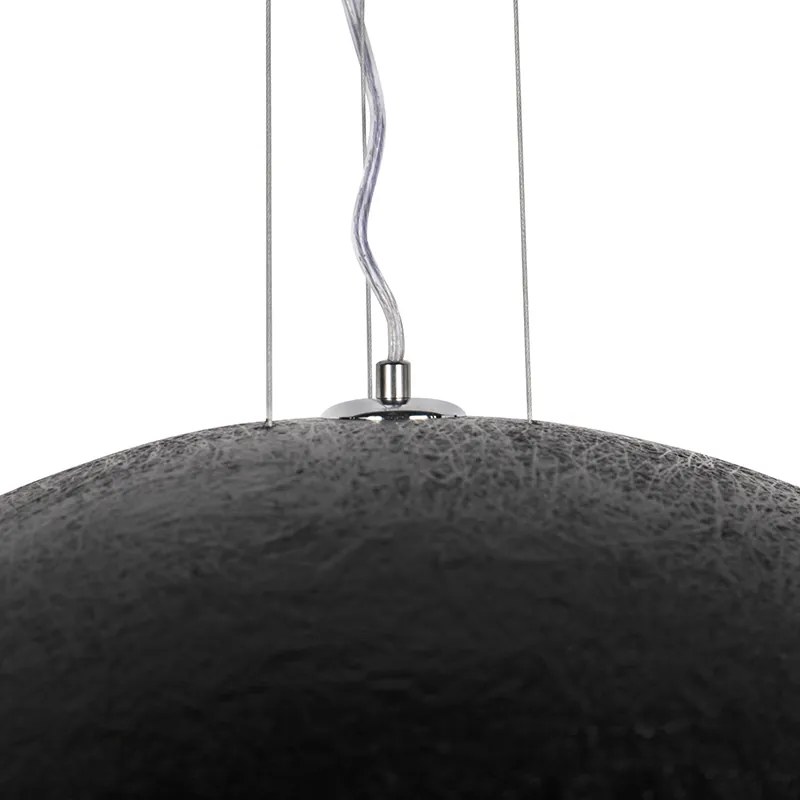 Smart hanglamp zwart met goud 70 cm incl. Wifi A60 - Magna