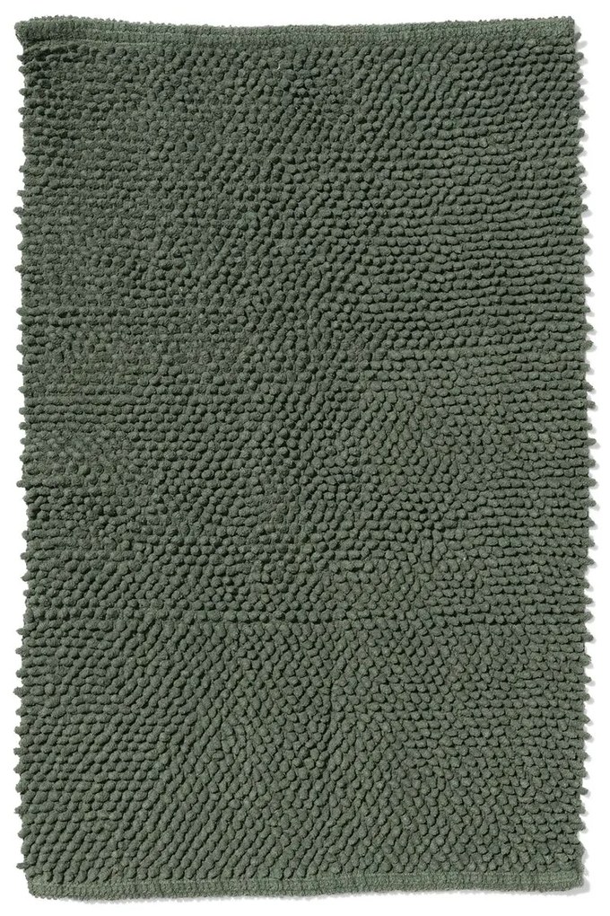 HEMA Badmat 50x80 Chenille Groen (legergroen)