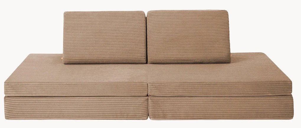 Modulaire kinderbank Mila van corduroy, handgemaakt