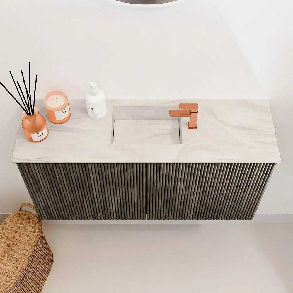 Mondiaz Joya DLux 80cm toiletmeubel shadow met wastafel faye midden 1 kraangat ostra