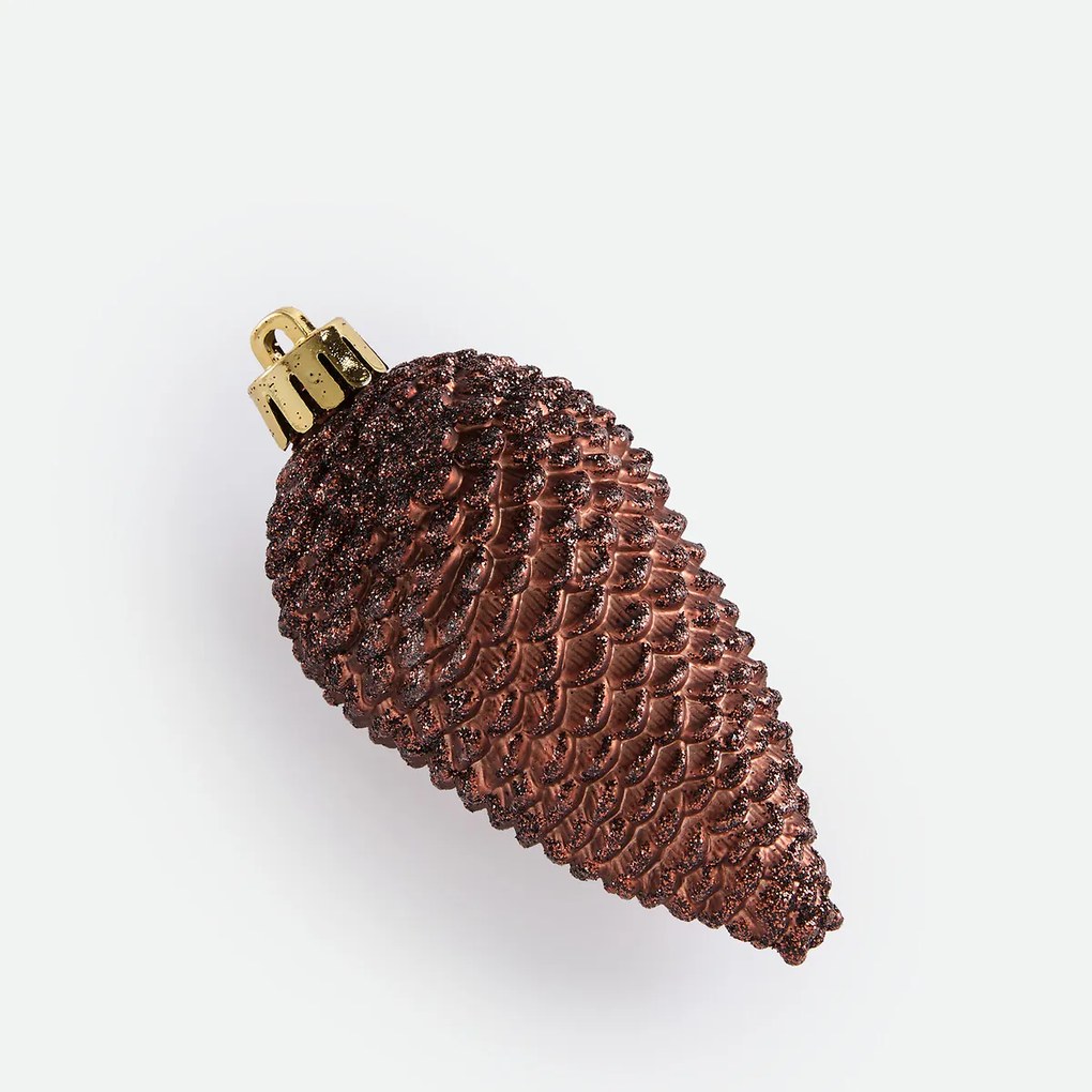 Set van 6 kerstdennenappels om op te hangen, CASPAR