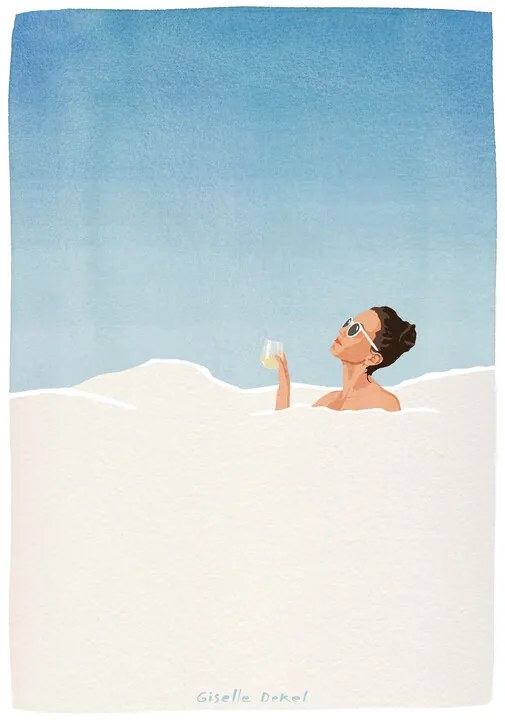 Ilustratie Bubblebath, Giselle Dekel