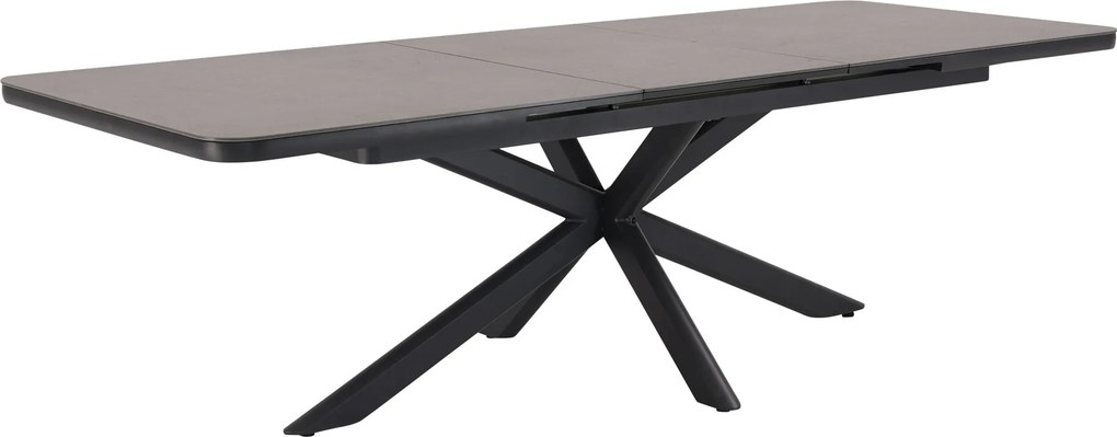 Cubanita uitschuifbare dining tuintafel 200-260x100xH75 cm aluminium keramiek antraciet