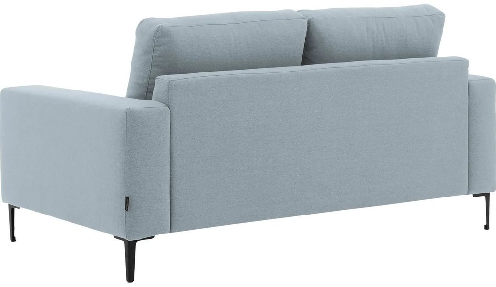 Goossens Bank Coco blauw, stof, 2,5-zits, stijlvol landelijk