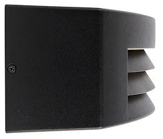 Moderne buiten wandlamp zwart IP44 - Hurricane 1