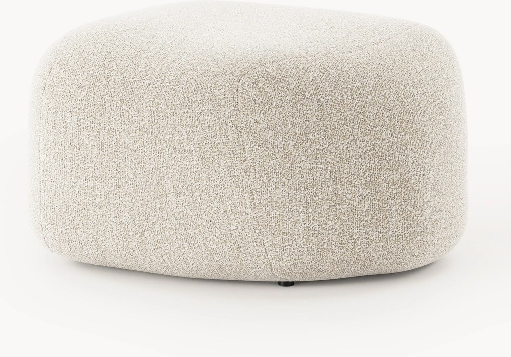 Ovale bouclé poef Wolke