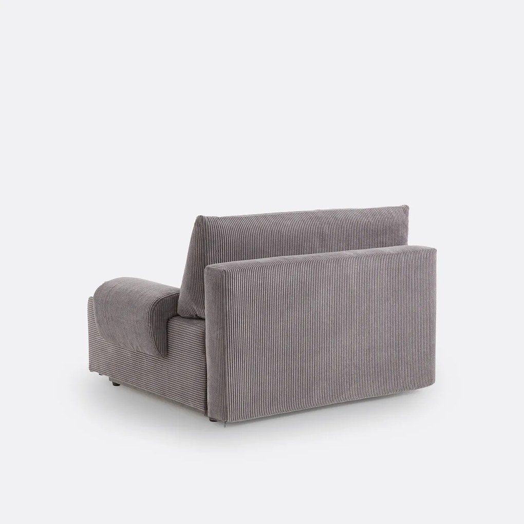 2-zits corduroy slaapbank met koffer, MAONA