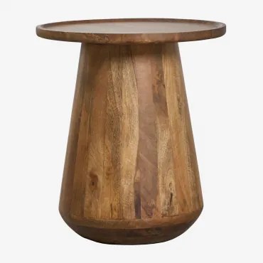 Pack Van 2 Nachtkastjes Ø50 Cm Van Mangohout Naiara Mangohout - Sklum